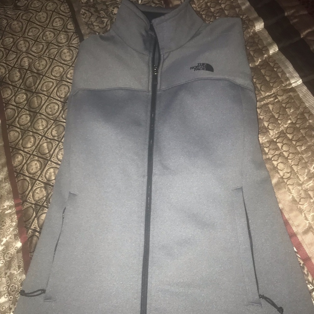 North Face Gray zipper jacket